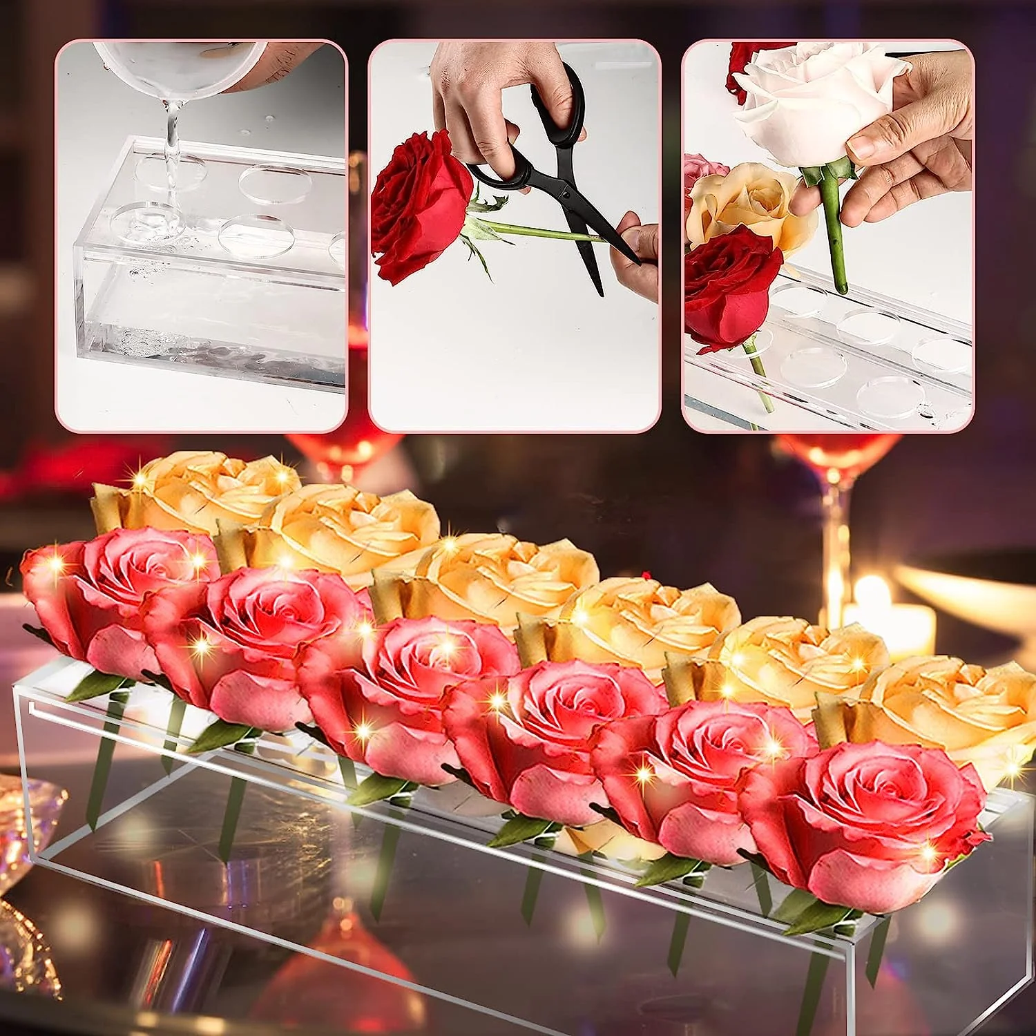 Clear Acrylic Flower Vase Mother's Day Gift (Buy 3 Free Shipping) - Image 12