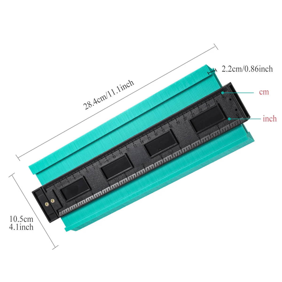 14/25/50cm Contour Gauge Plastic Profile Copy Contour Gauges Standard Wood Marking Tool - Image 3
