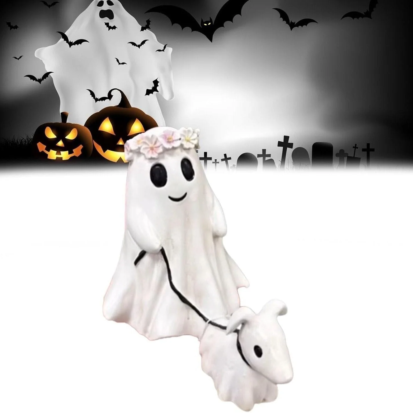 2024 Halloween Ghost Walking Dog Statue👻 - Image 9