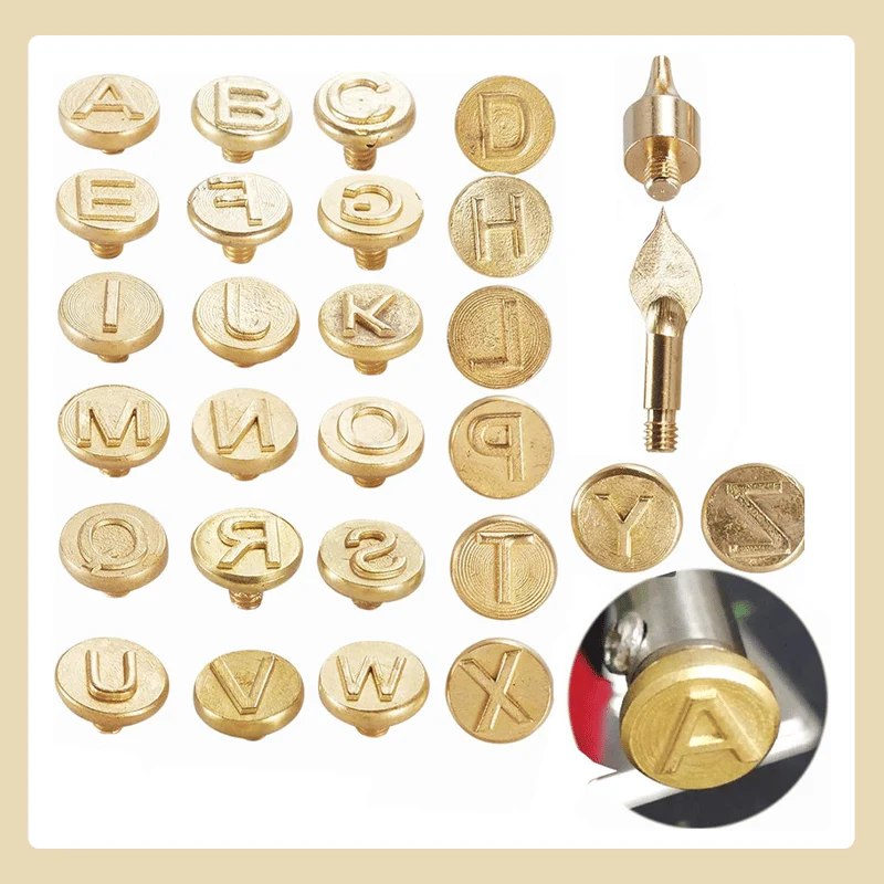 26 Letters Copper Mold —DIY Wood Burning/Carving Set - Image 10