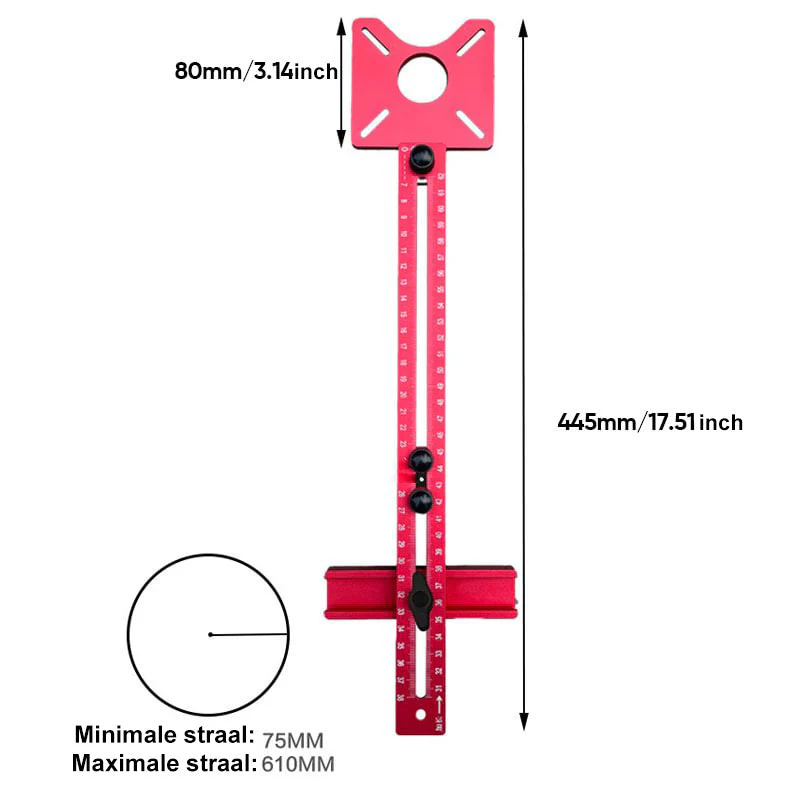 3 in 1 Woodworking Professional Milling Round Grooving Tool - Image 4