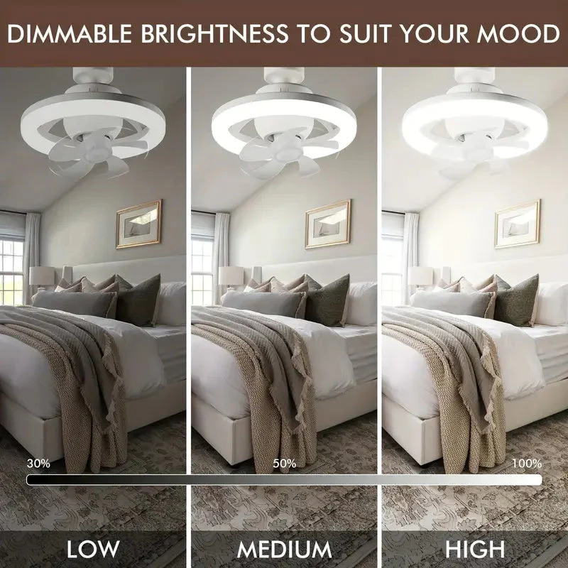 360 Degrees LED DIMMABLE CEILING FAN LIGHT - Image 4
