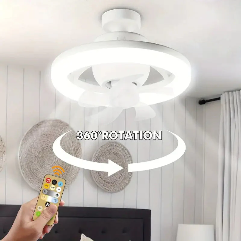 360 Degrees LED DIMMABLE CEILING FAN LIGHT - Image 6