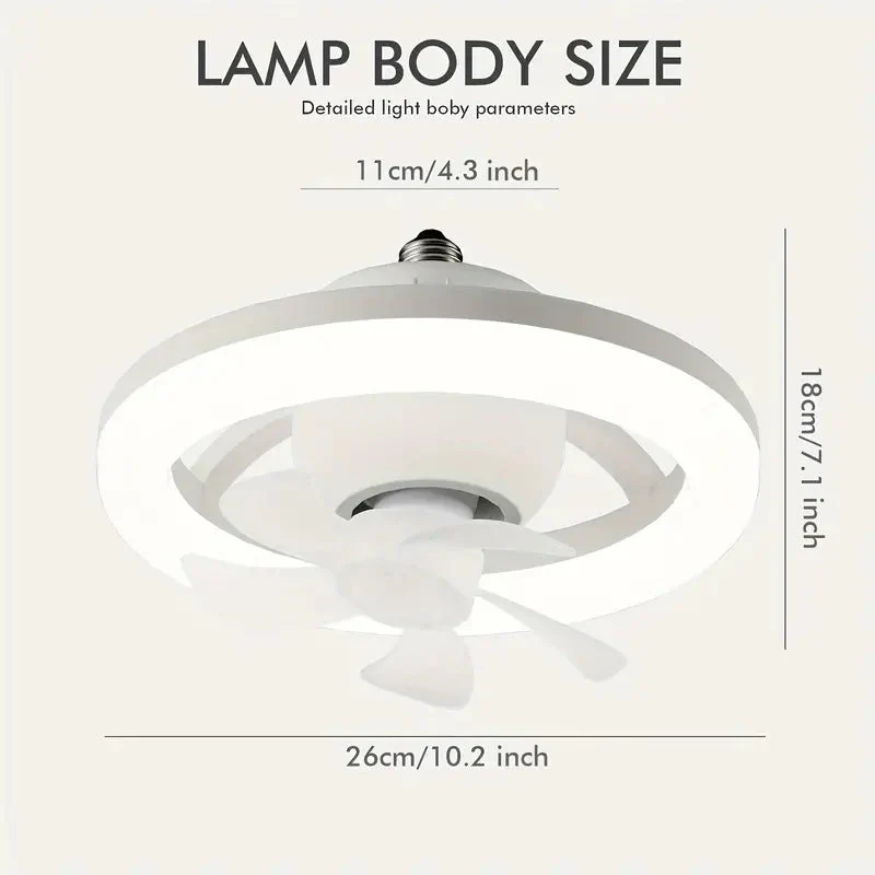 360 Degrees LED DIMMABLE CEILING FAN LIGHT - Image 7