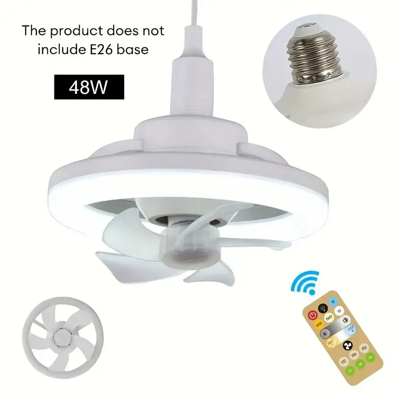 360 Degrees LED DIMMABLE CEILING FAN LIGHT - Image 8