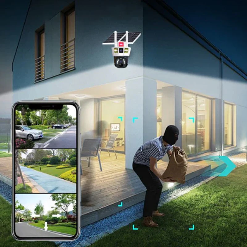 360° Smart Solar Surveillance Camera with Three-screen Monitoring - Image 8