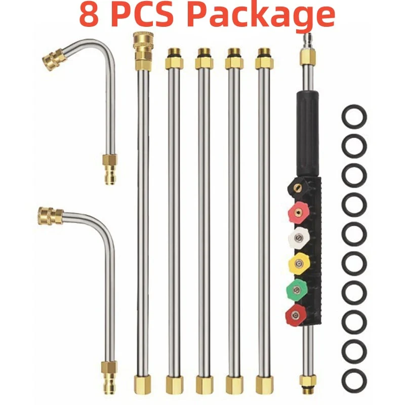 4000 PSI Telescoping High Pressure Washer Wand Set for Gutter & Roof Drainage & Walls Cleaning - Image 16