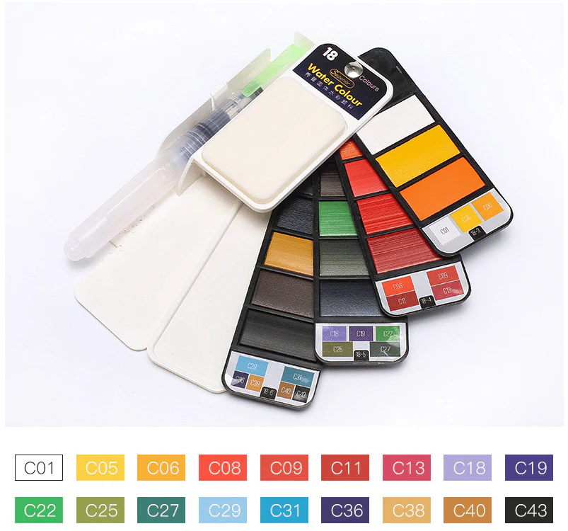 Handy Watercolor Travel Kit - Image 8