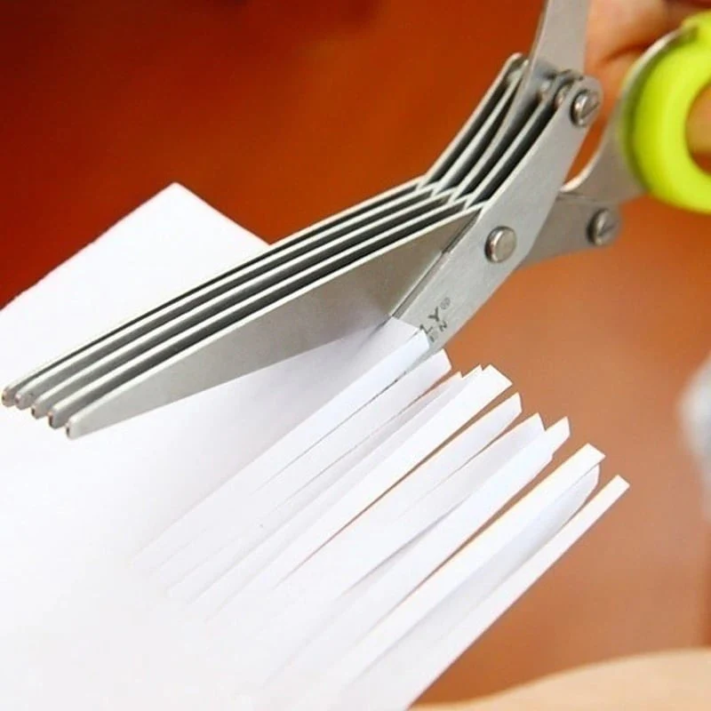5 Blade Kitchen Salad Scissors - Image 6