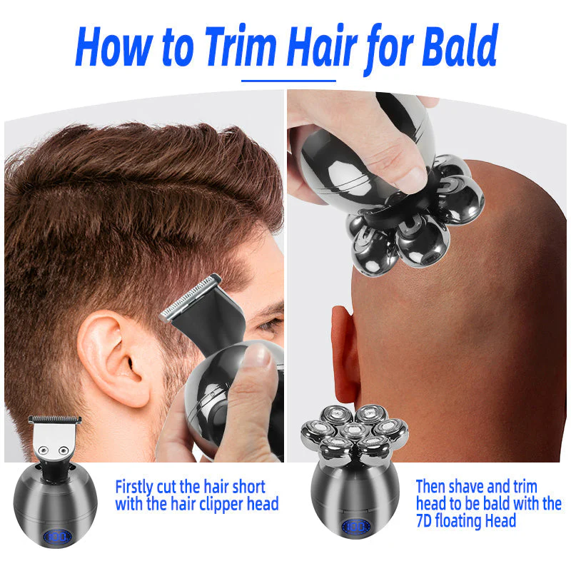 5-in-1 Electric Head Shaver and Grooming Kit - Image 6