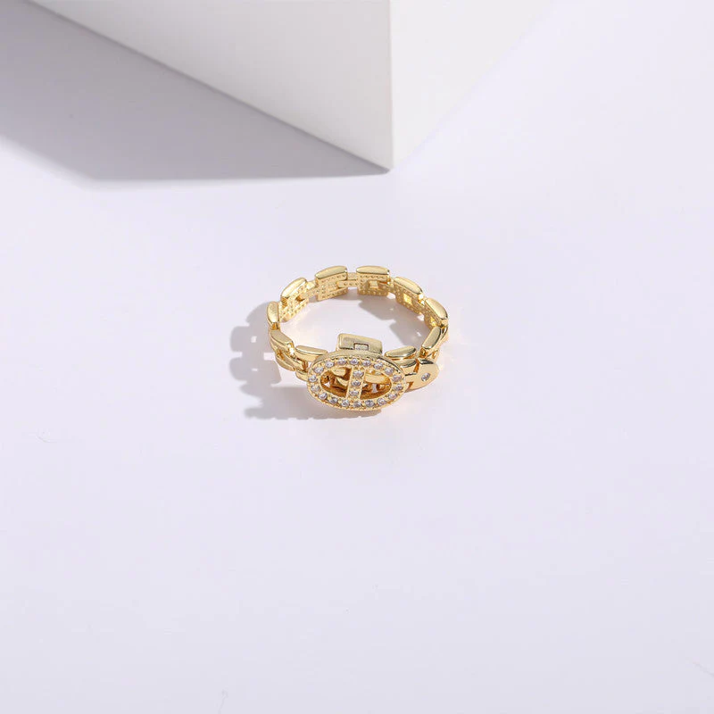 Adjustable Buckle Crystal Rings - Image 11