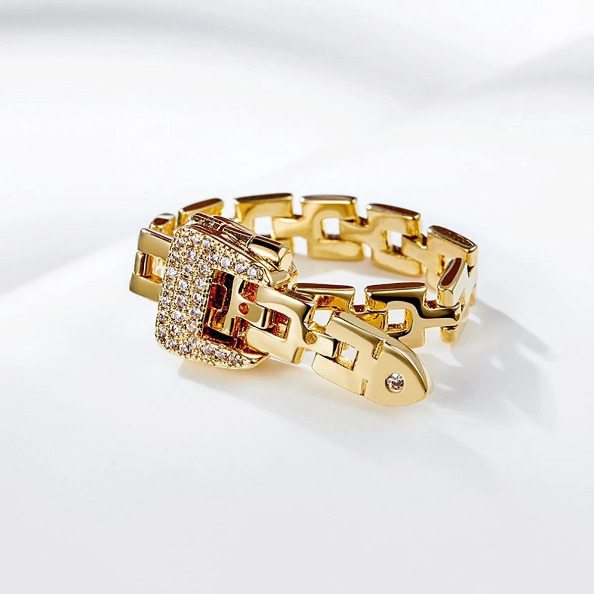 Adjustable Buckle Crystal Rings - Image 13