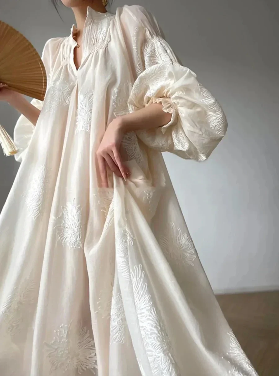 Gentle and elegant fairy waist-cinching long skirt - Image 4