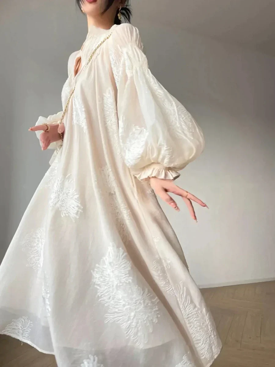 Gentle and elegant fairy waist-cinching long skirt - Image 5