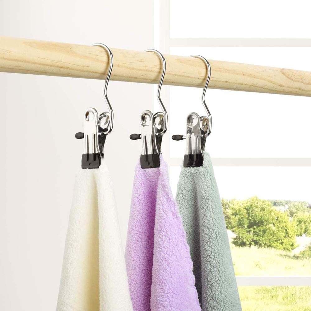 Anti-rust Clip Space-saving Clothespin Hat Pants Storage Hanging Travel Hook - Image 20