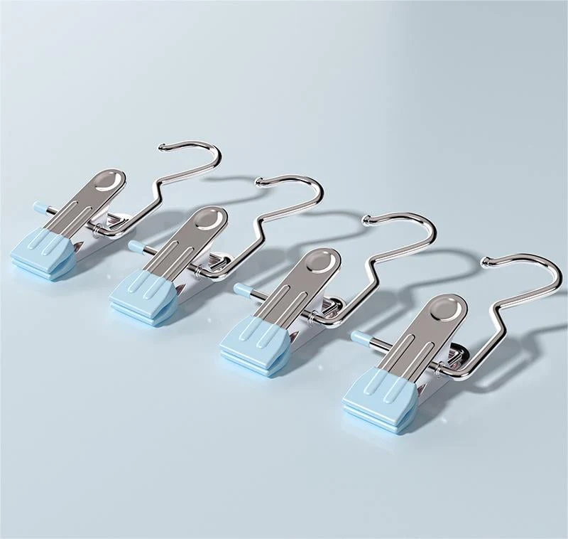 Anti-rust Clip Space-saving Clothespin Hat Pants Storage Hanging Travel Hook - Image 30