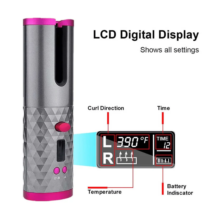 Auto Rotating Ceramic Hair Curler - Image 9