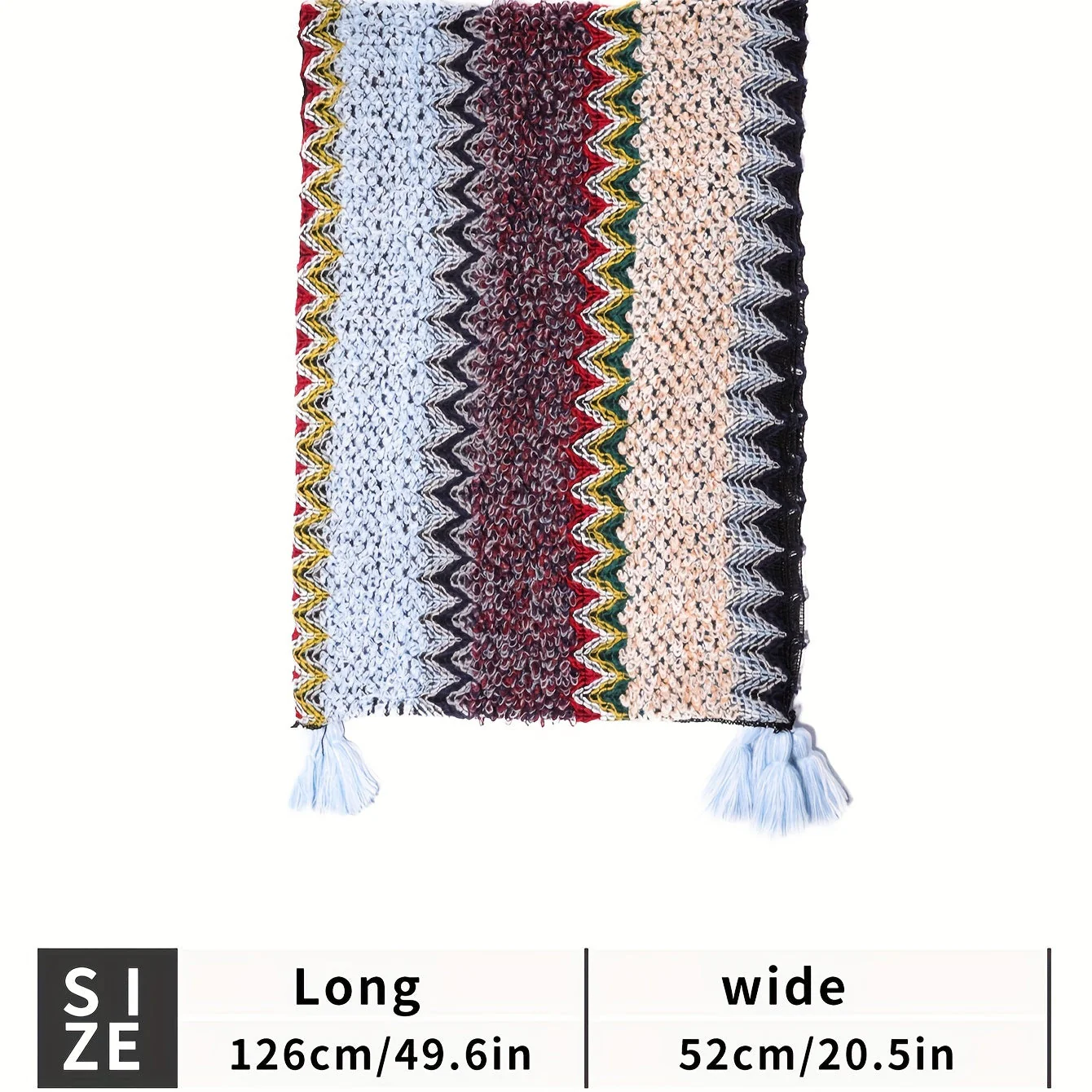 Bohemian braided shawl retro traditional striped fringed cardigan fashionable travel windproof - Image 5