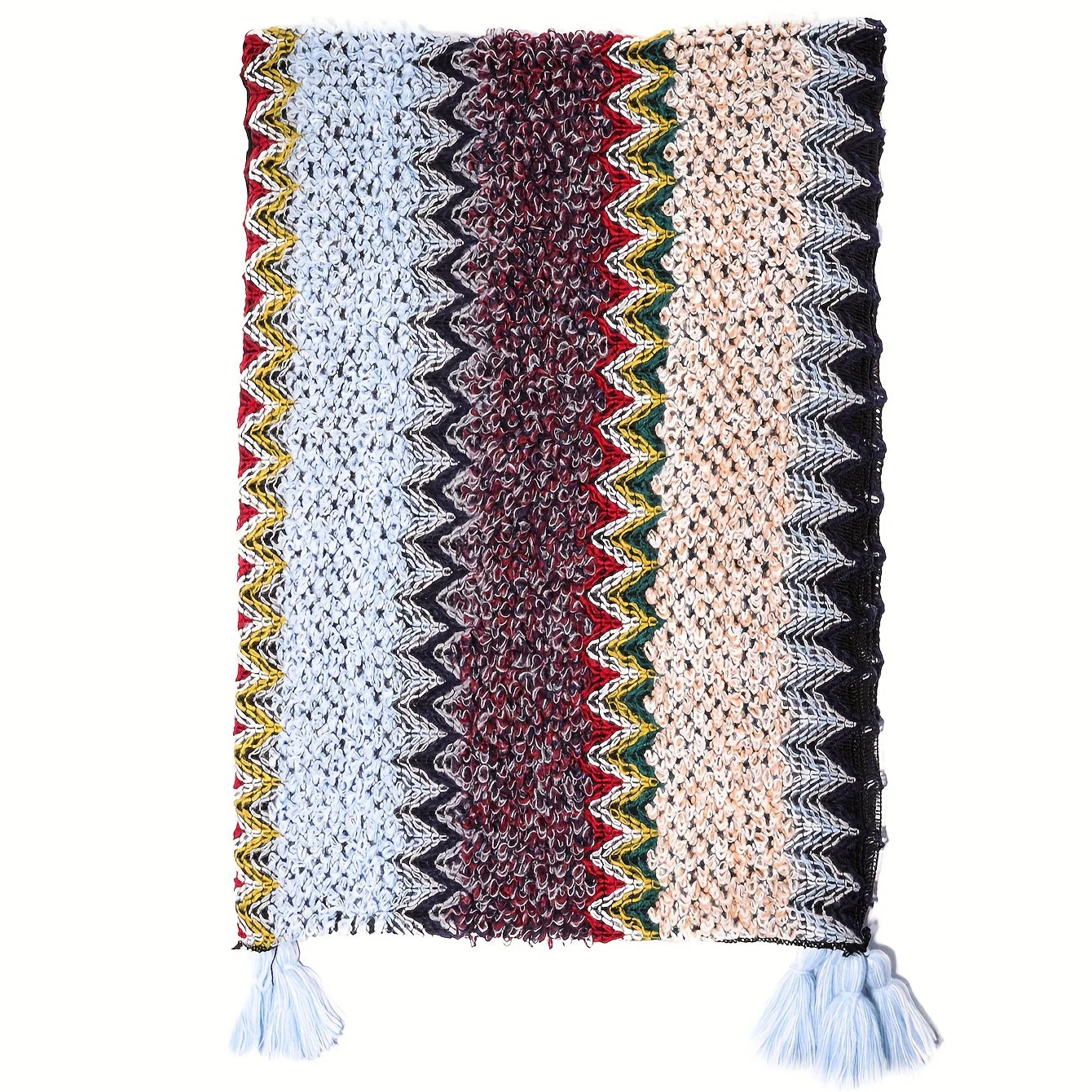 Bohemian braided shawl retro traditional striped fringed cardigan fashionable travel windproof - Image 6