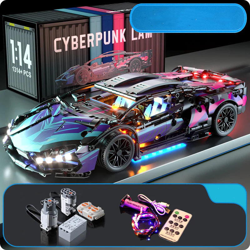 Building block cyberpunk style Rambo remote control car - Image 13