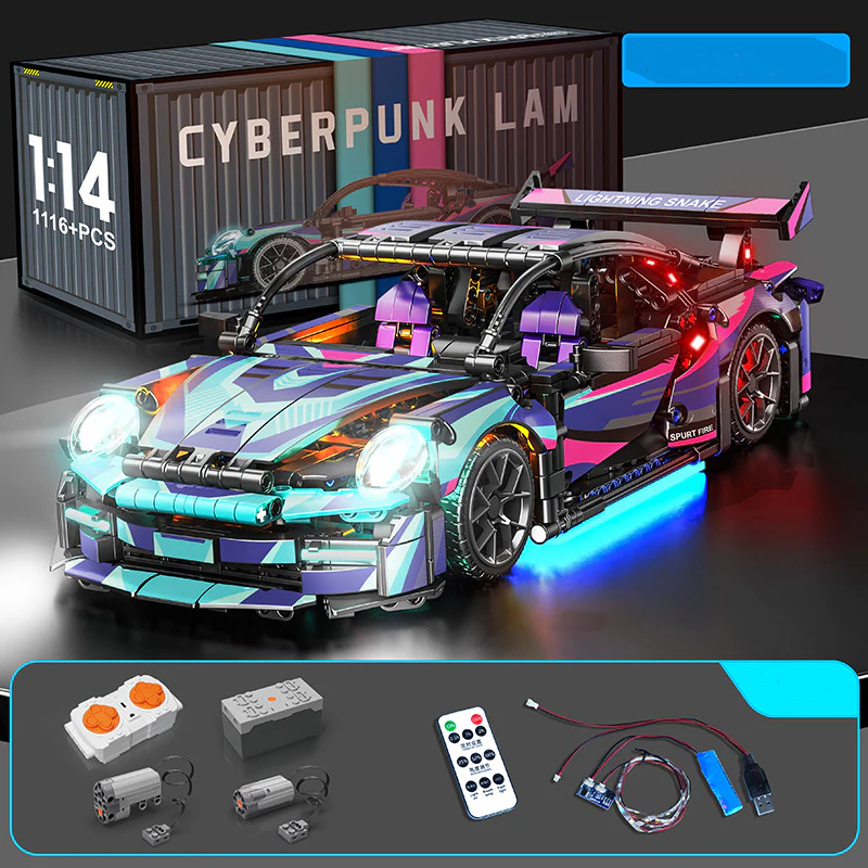 Building block cyberpunk style Rambo remote control car - Image 24