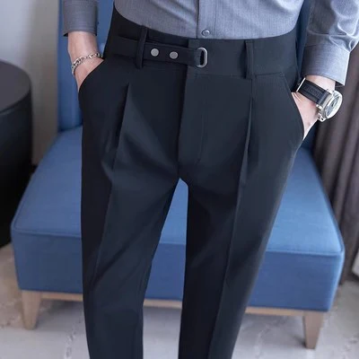 Business suit pants with drape and wrinkle resistance - Image 4
