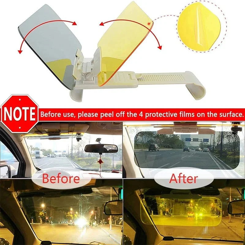 Car Sun Visor Anti-Glare Mirror - Image 2
