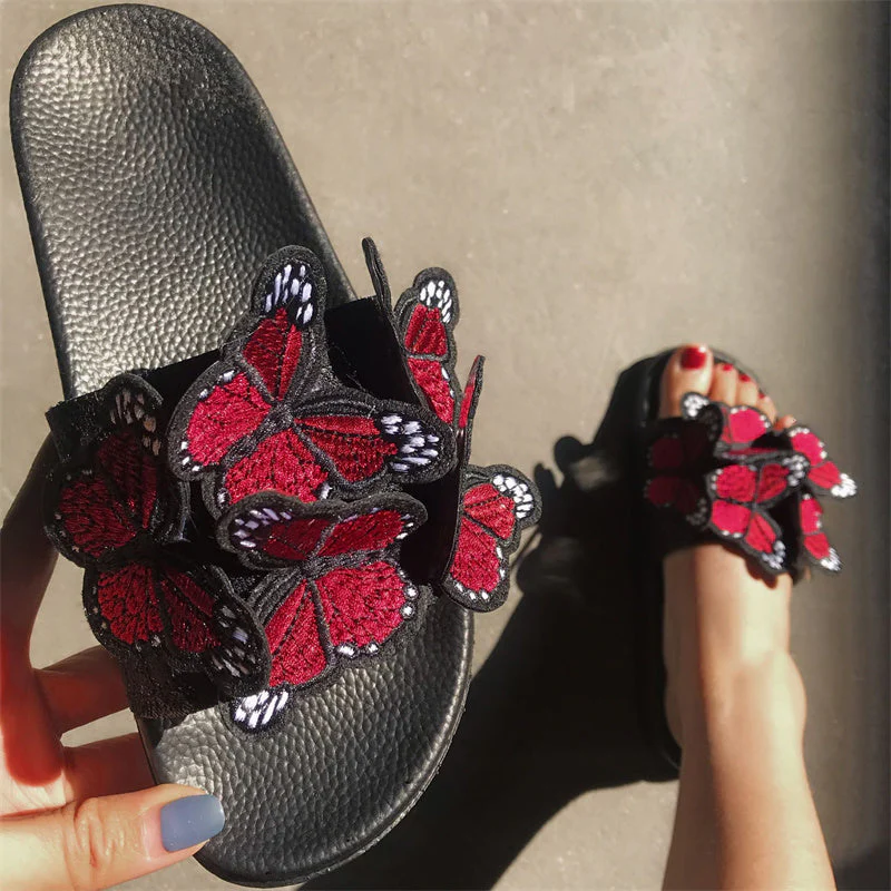 Casual Daily Patchwork Butterfly Round Comfortable Out Door Shoes - Image 18