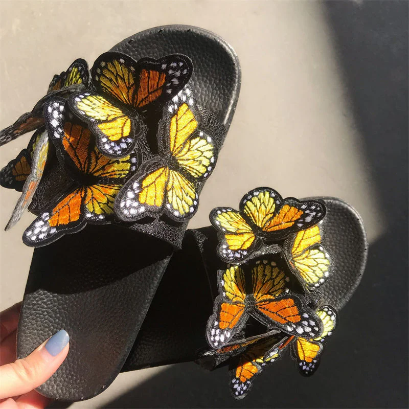 Casual Daily Patchwork Butterfly Round Comfortable Out Door Shoes - Image 2