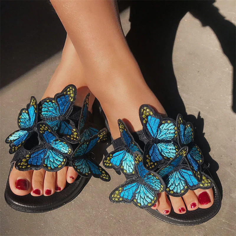 Casual Daily Patchwork Butterfly Round Comfortable Out Door Shoes - Image 22