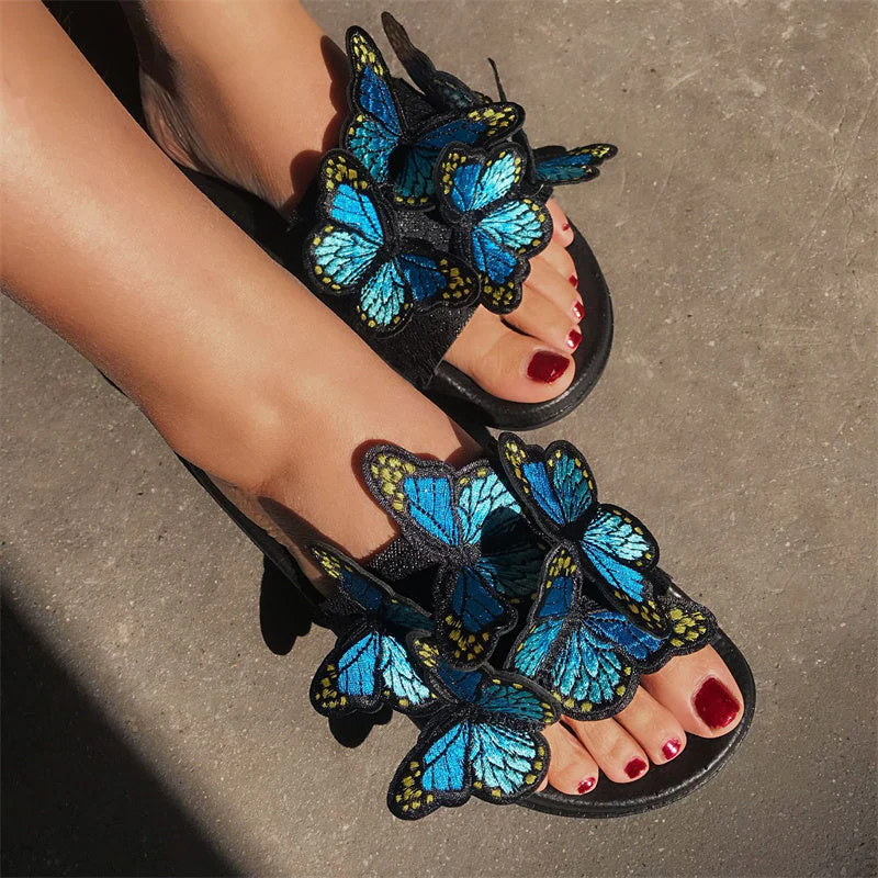Casual Daily Patchwork Butterfly Round Comfortable Out Door Shoes - Image 25