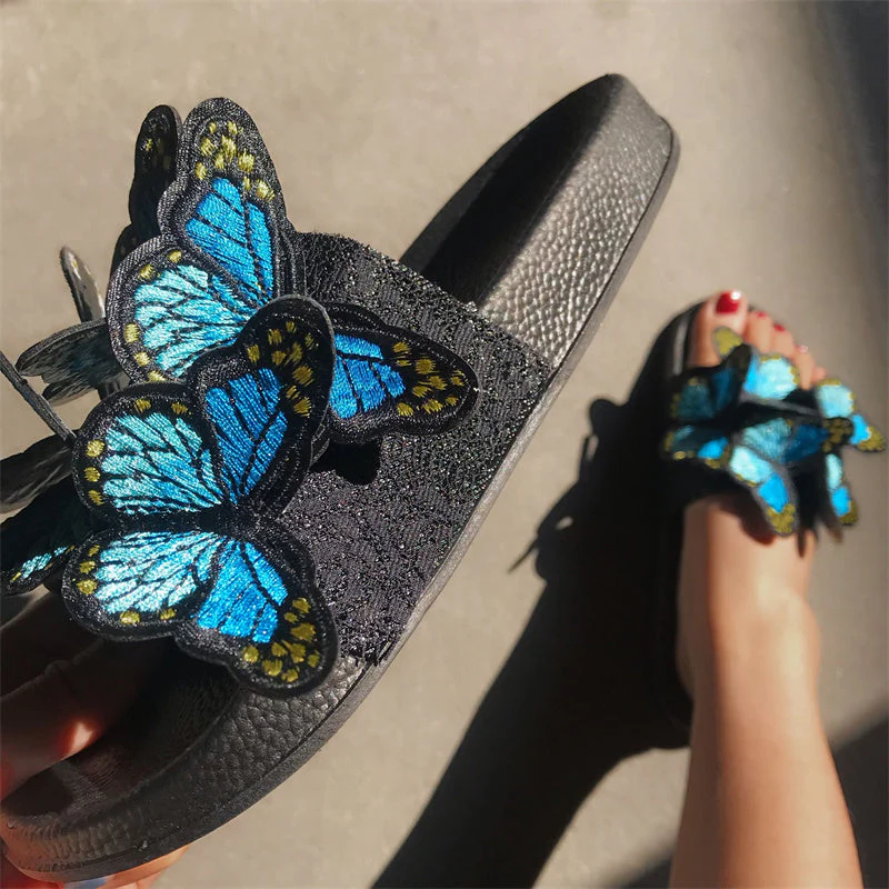 Casual Daily Patchwork Butterfly Round Comfortable Out Door Shoes - Image 28
