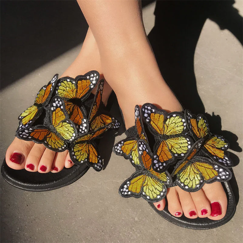 Casual Daily Patchwork Butterfly Round Comfortable Out Door Shoes - Image 29