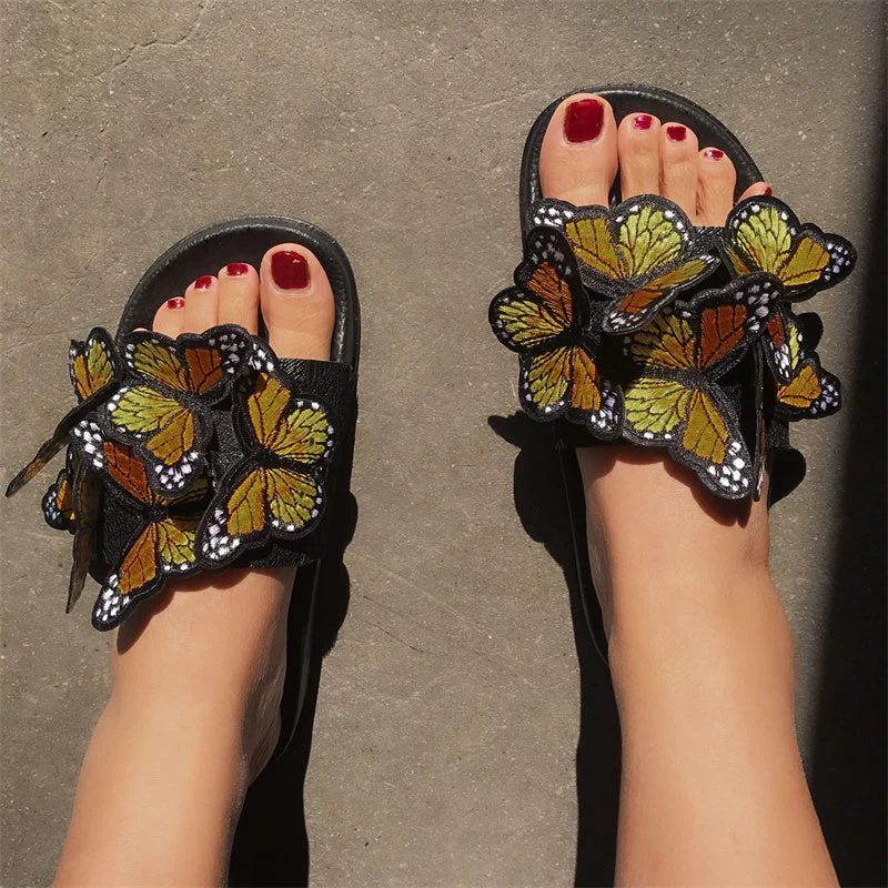 Casual Daily Patchwork Butterfly Round Comfortable Out Door Shoes - Image 5