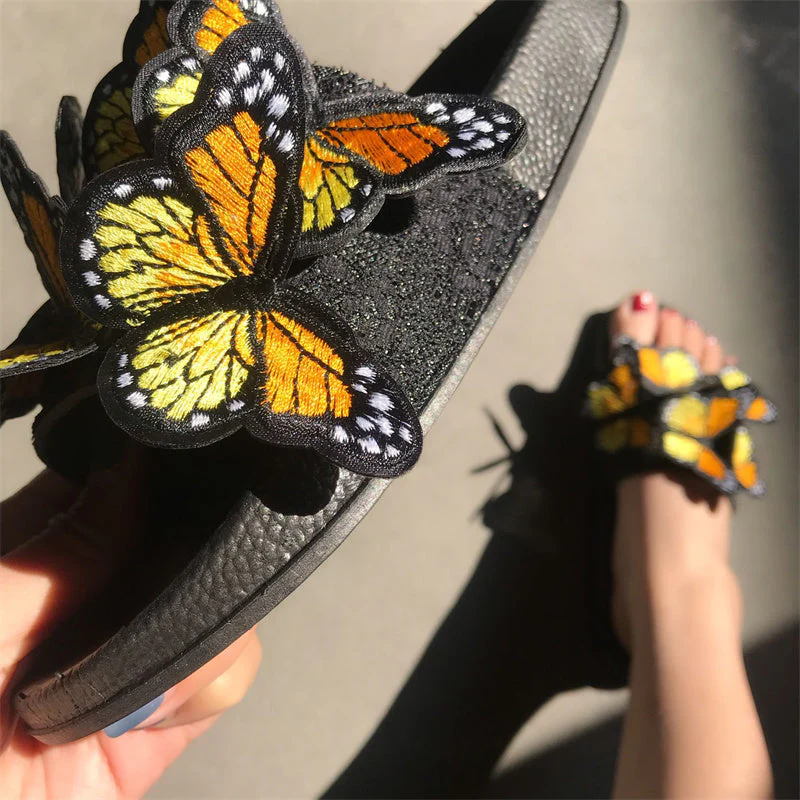 Casual Daily Patchwork Butterfly Round Comfortable Out Door Shoes - Image 7