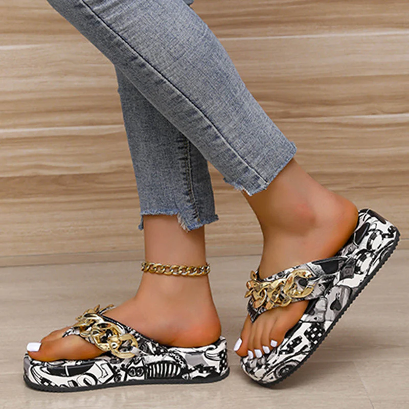 Casual Graffiti Patchwork Solid Color Round Comfortable Shoes - Image 9