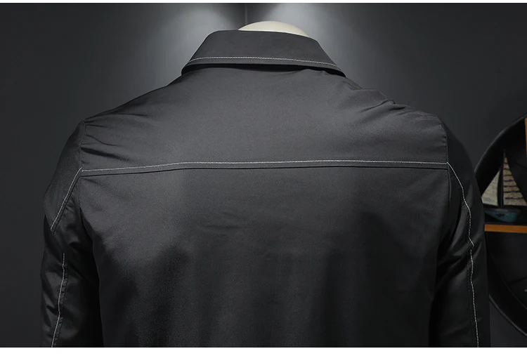 Casual Jacket Suit Collar Topstitched Coat - Image 4