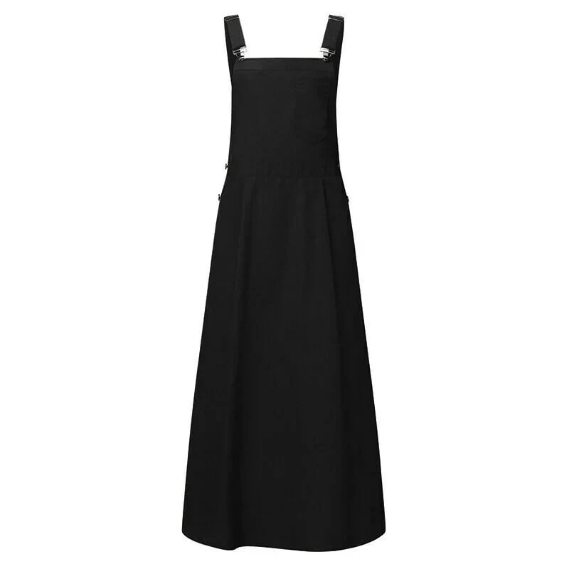 Casual Long Suspenders Skirt with Pocket - Image 10