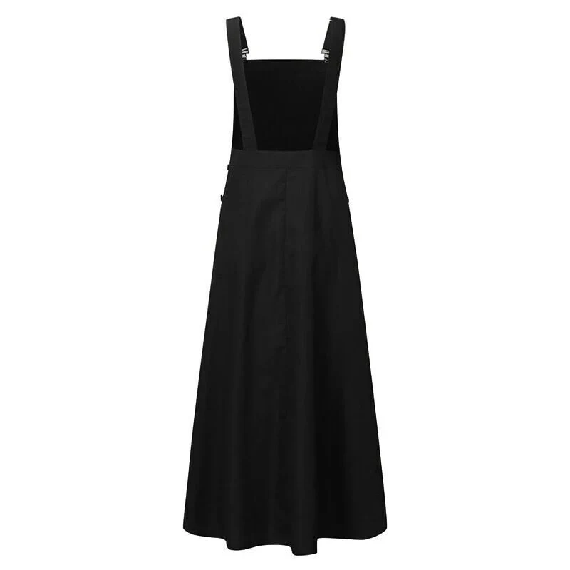 Casual Long Suspenders Skirt with Pocket - Image 11