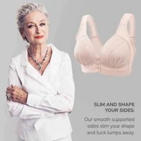 Front Button Breathable Skin-Friendly Cotton Bra - Image 12