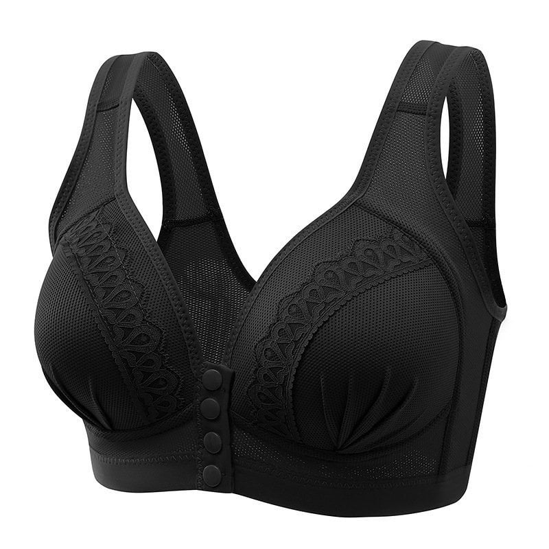 Front Button Breathable Skin-Friendly Cotton Bra - Image 6
