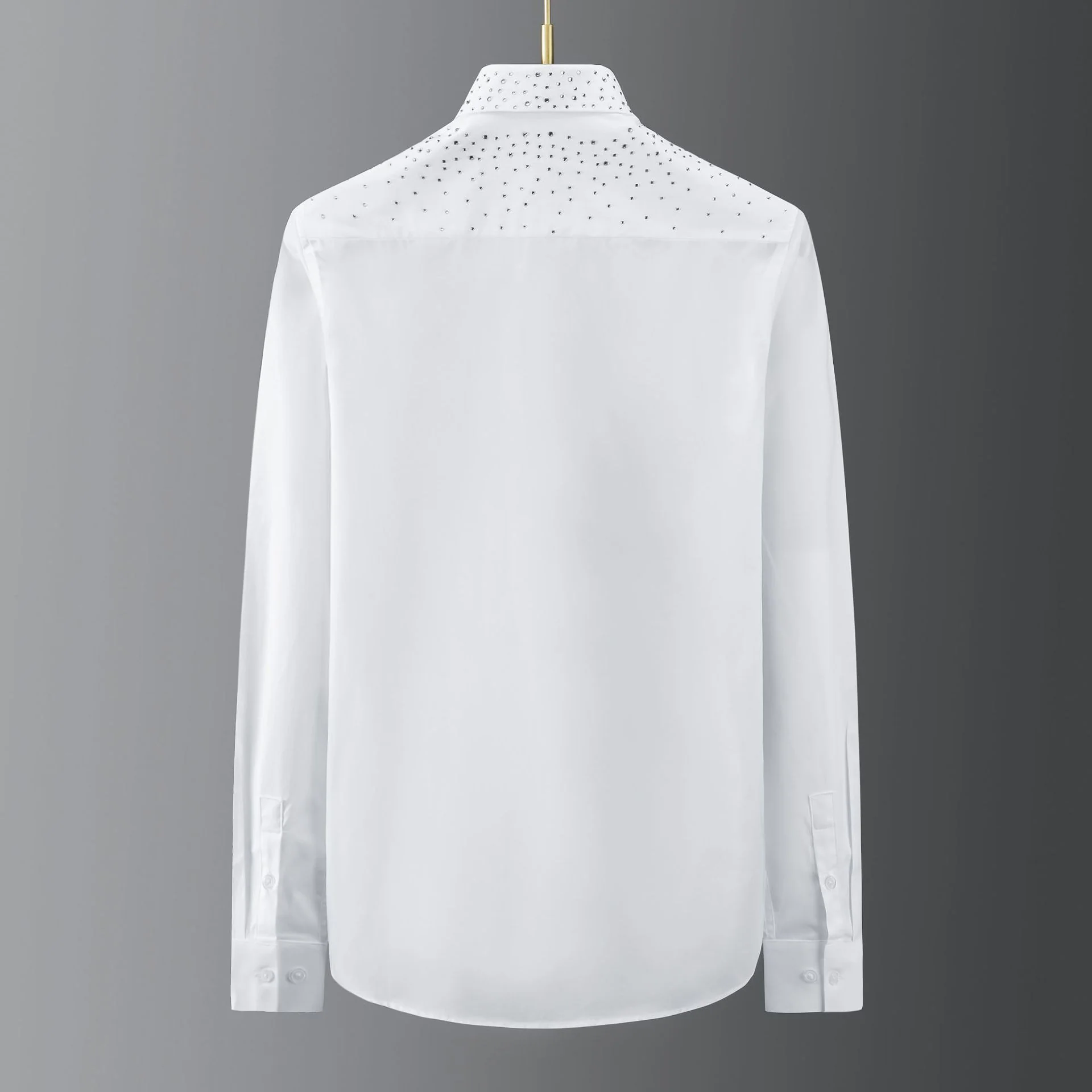 Czech rhinestone hot stamping shirt front and back - Image 5