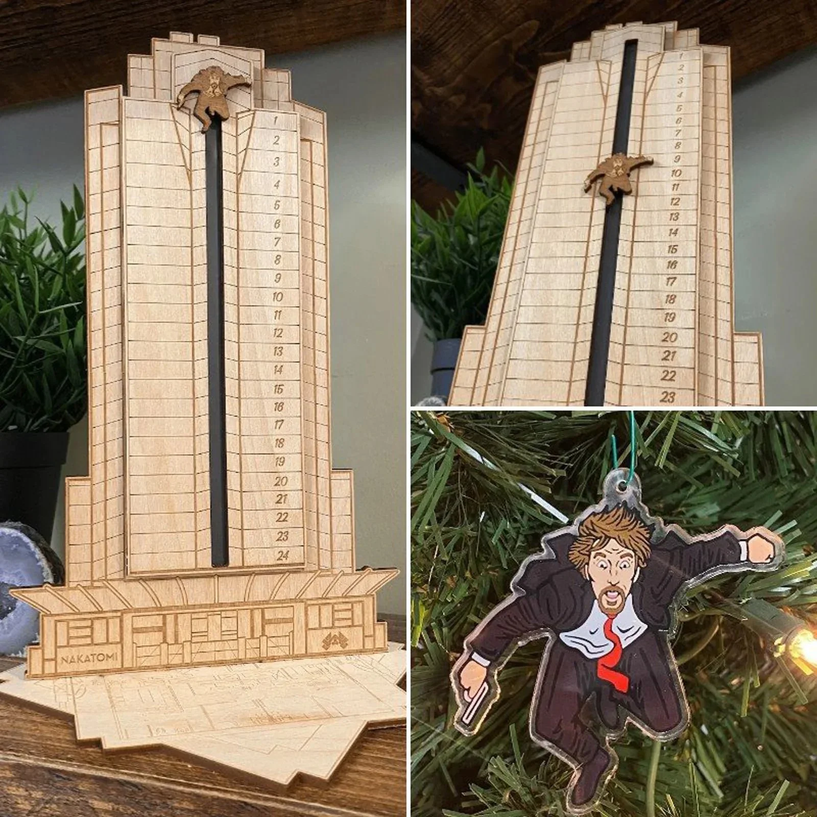 Die Hard Advent Calendar - Hans Gruber Falling off off Nakatomi Plaza - Image 2