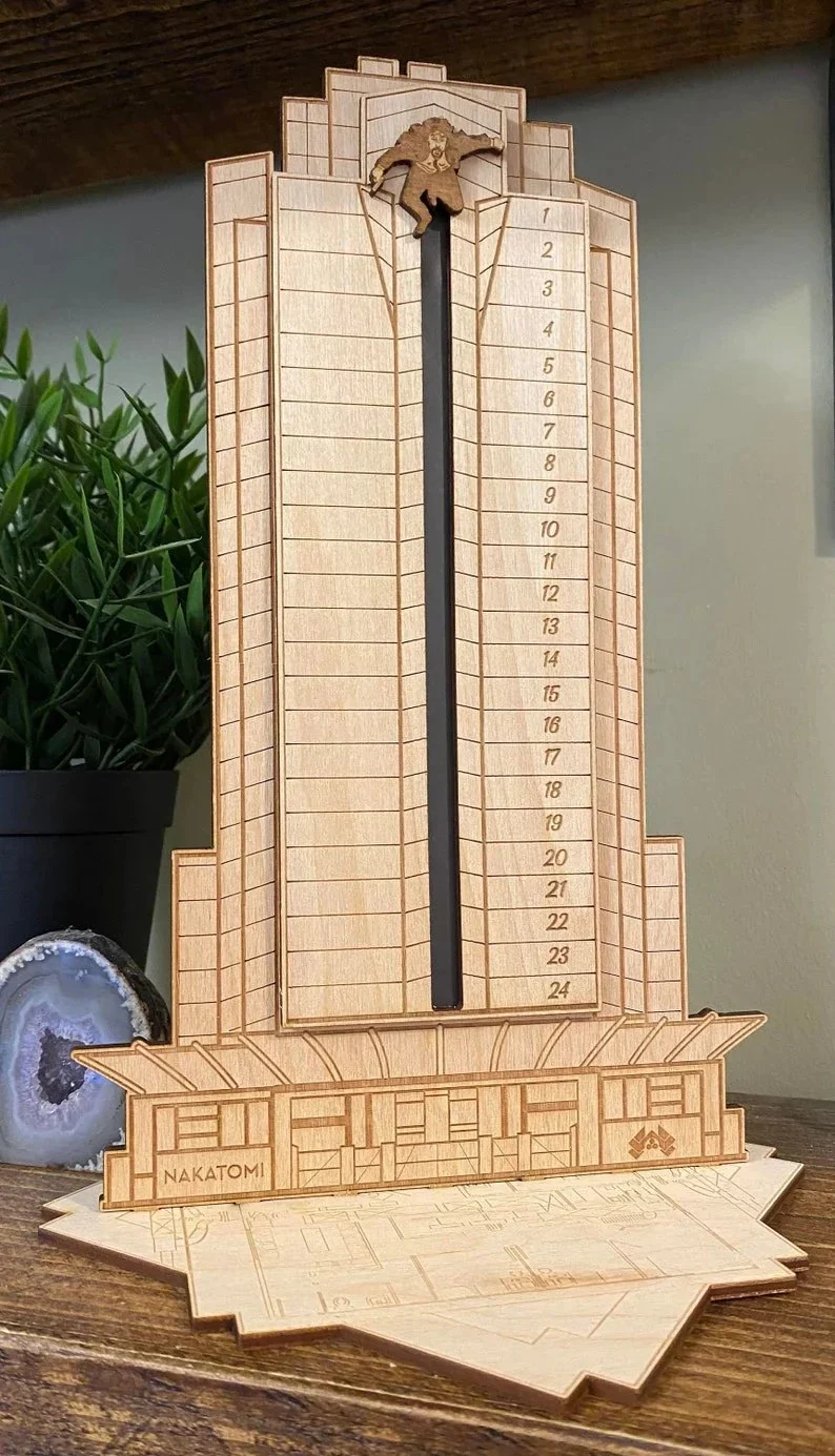 Die Hard Advent Calendar - Hans Gruber Falling off off Nakatomi Plaza - Image 4