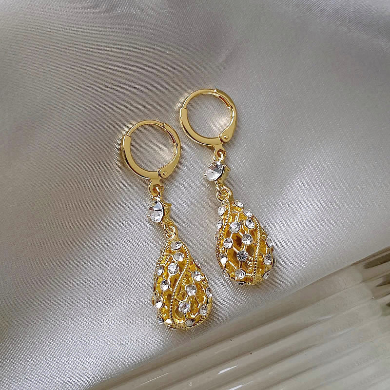 Fashion Diamond Water-Drop Earrings - Image 7