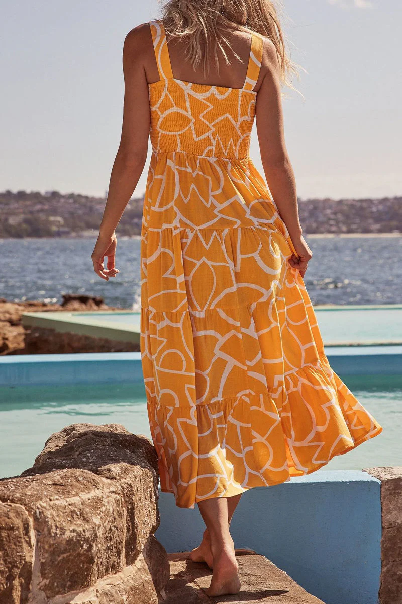 Fashion Street Dot Patchwork Spaghetti Strap Printed Dresses - Image 38
