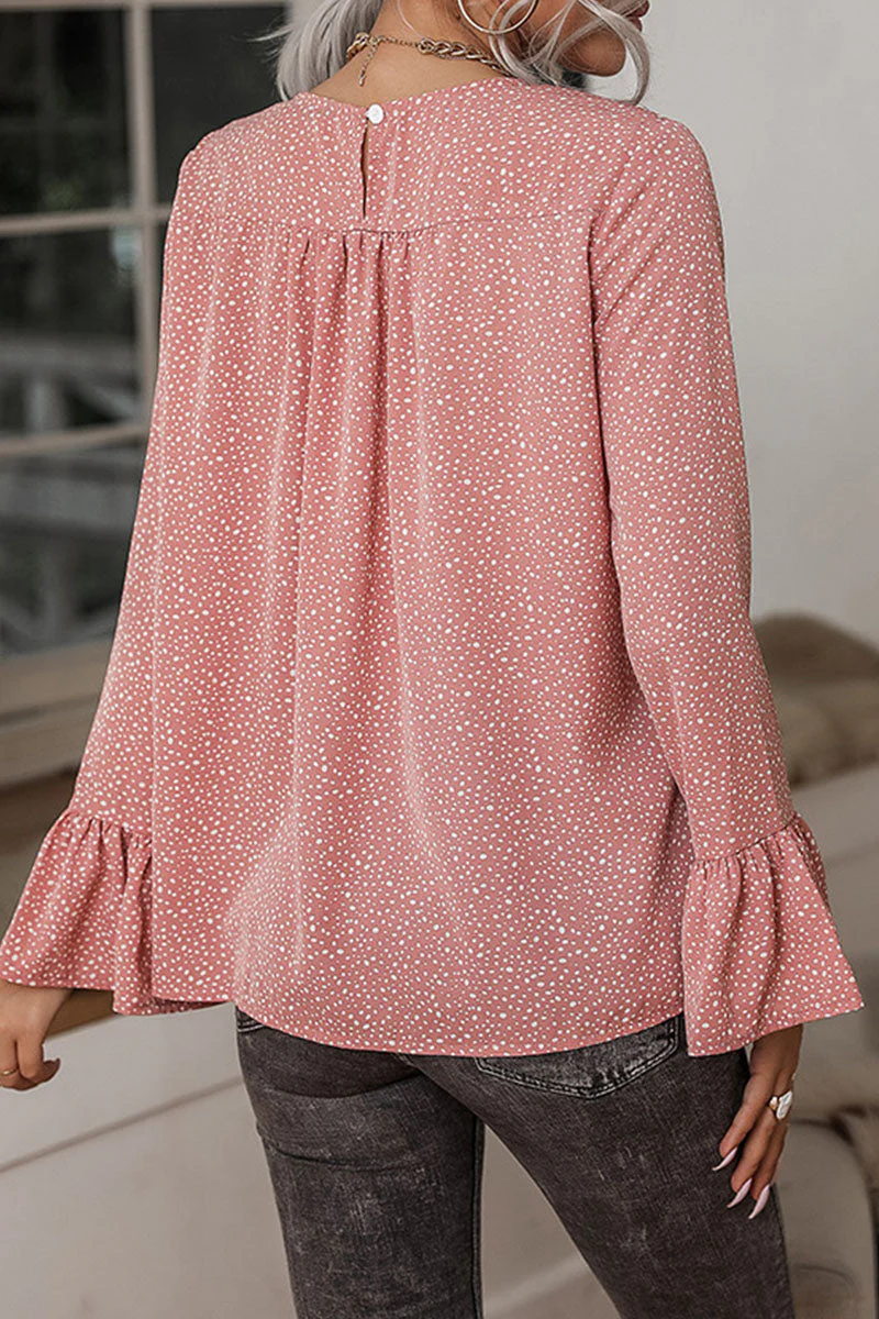Fashion Street Print Patchwork O Neck Tops - Image 7