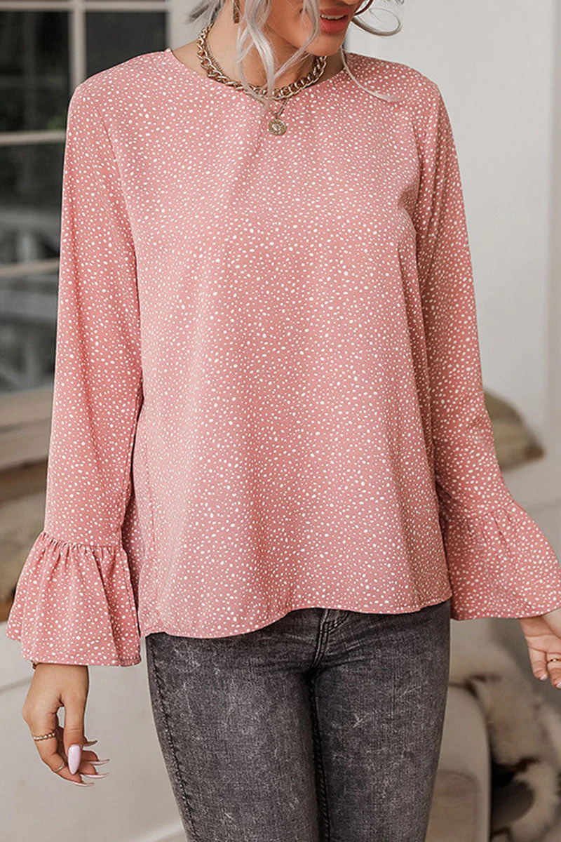 Fashion Street Print Patchwork O Neck Tops - Image 8
