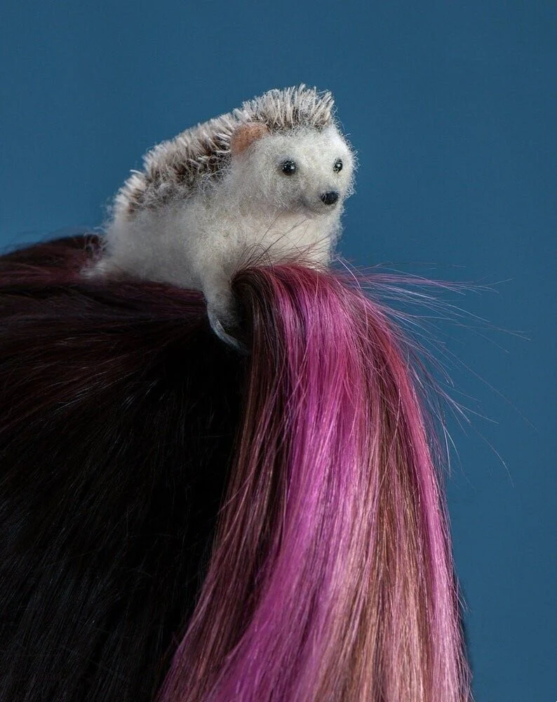 Felted animal hairpin - Image 15