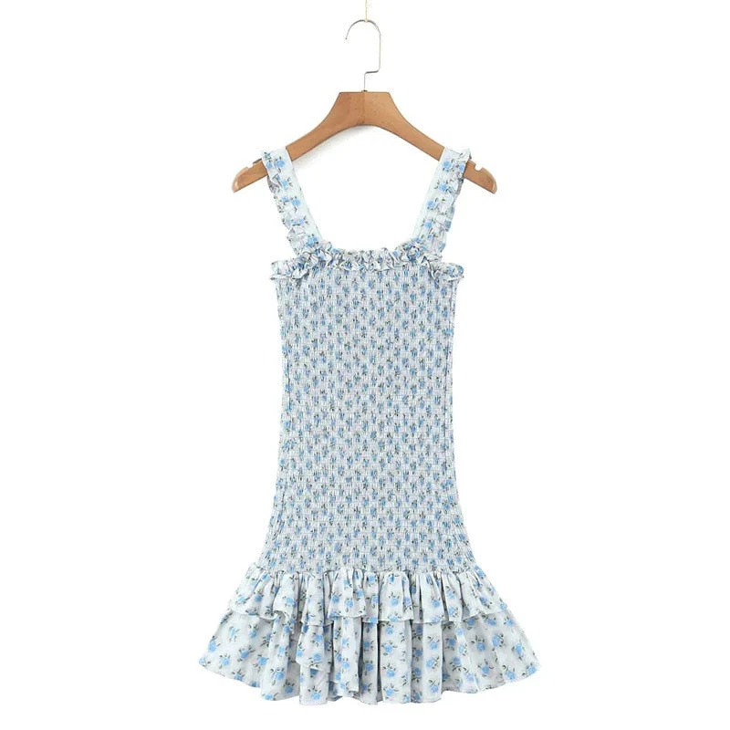 Flirty Ruffle Sleeveless A-line Mini Dress - Perfect for a Stylish Summer Look - Image 4